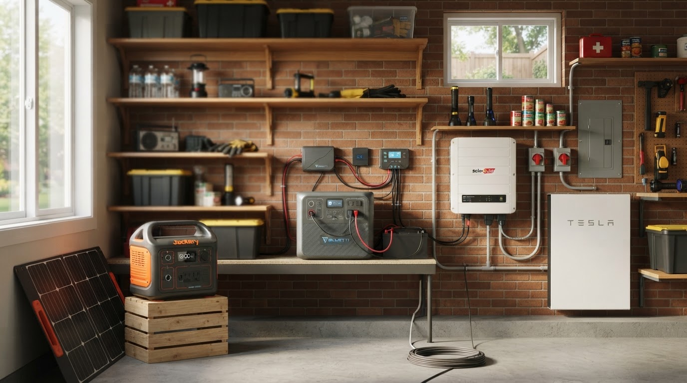Whole-Home Solar Backup Kit Guide (2026): Portable, Battery, and 5kW Tiers